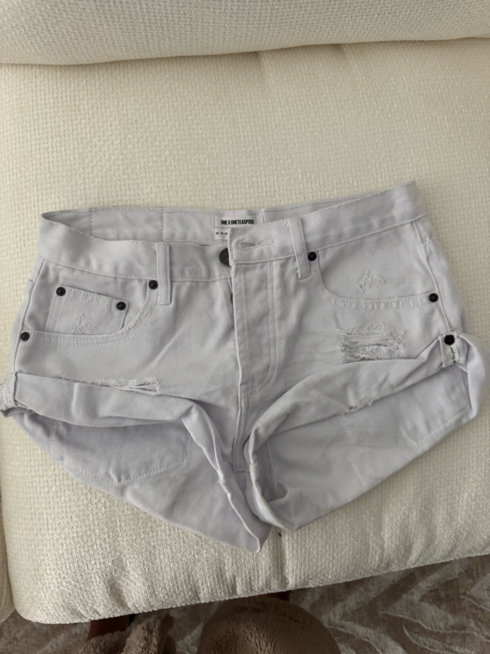 One teaspoon white bandits shorts